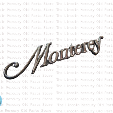 Nameplate, Front Fender Monterey Script- NOS
